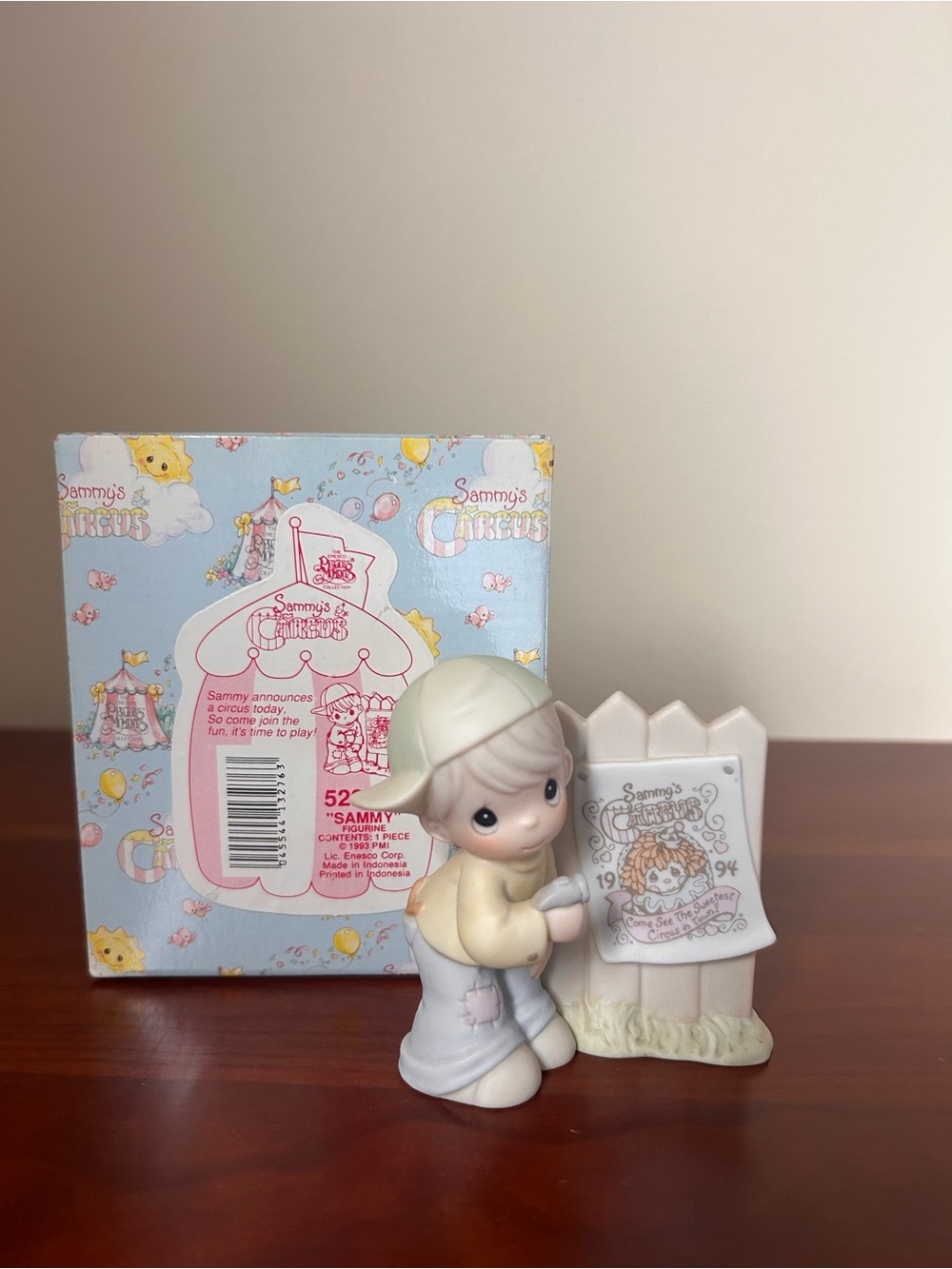 Vintage 1993 Precious Moments "Sammy" Figurine - Sammy’s Circus Series